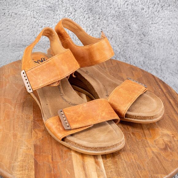 Sofft Verdi Wedge Sandal - Brown Leather - Women’s Sz. 8 M - Picture 1 of 6